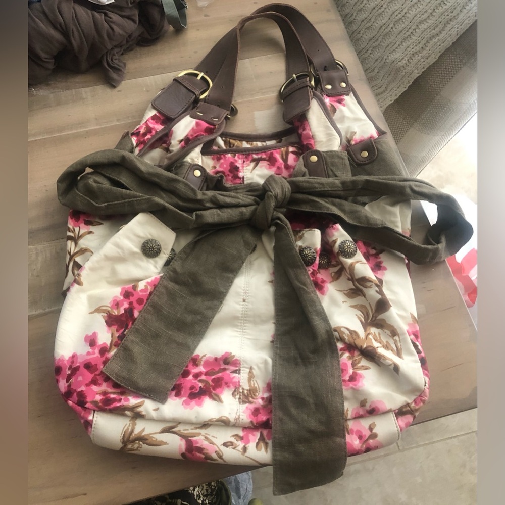 Anthropologie/Deux Lux floral tote bag